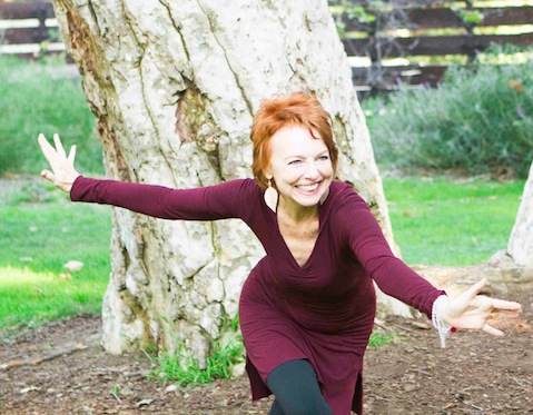 Camille and tree