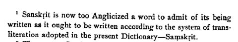 Sanskrit is now too Anglicized to be written Samksrit